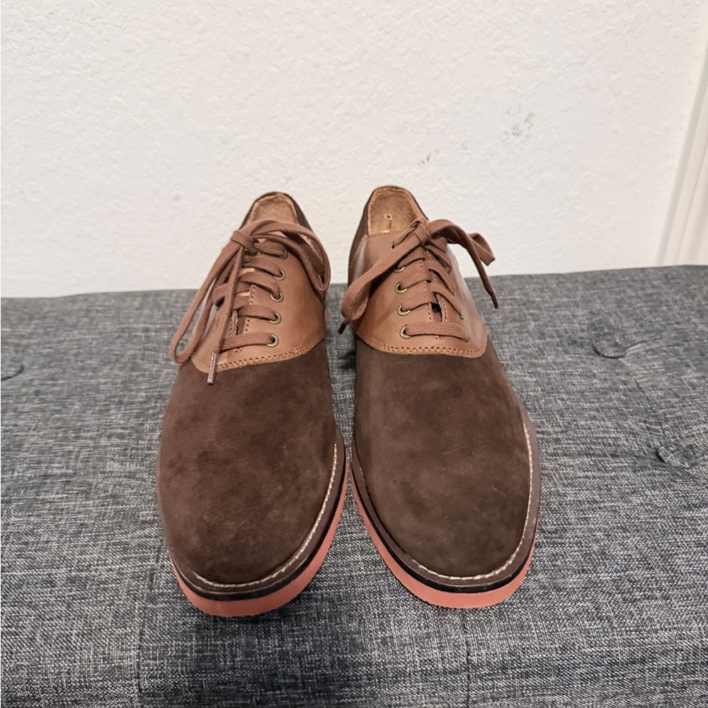 Polo Ralph Lauren's Rhett Suede & Leather Saddle Brown Men's Shoes